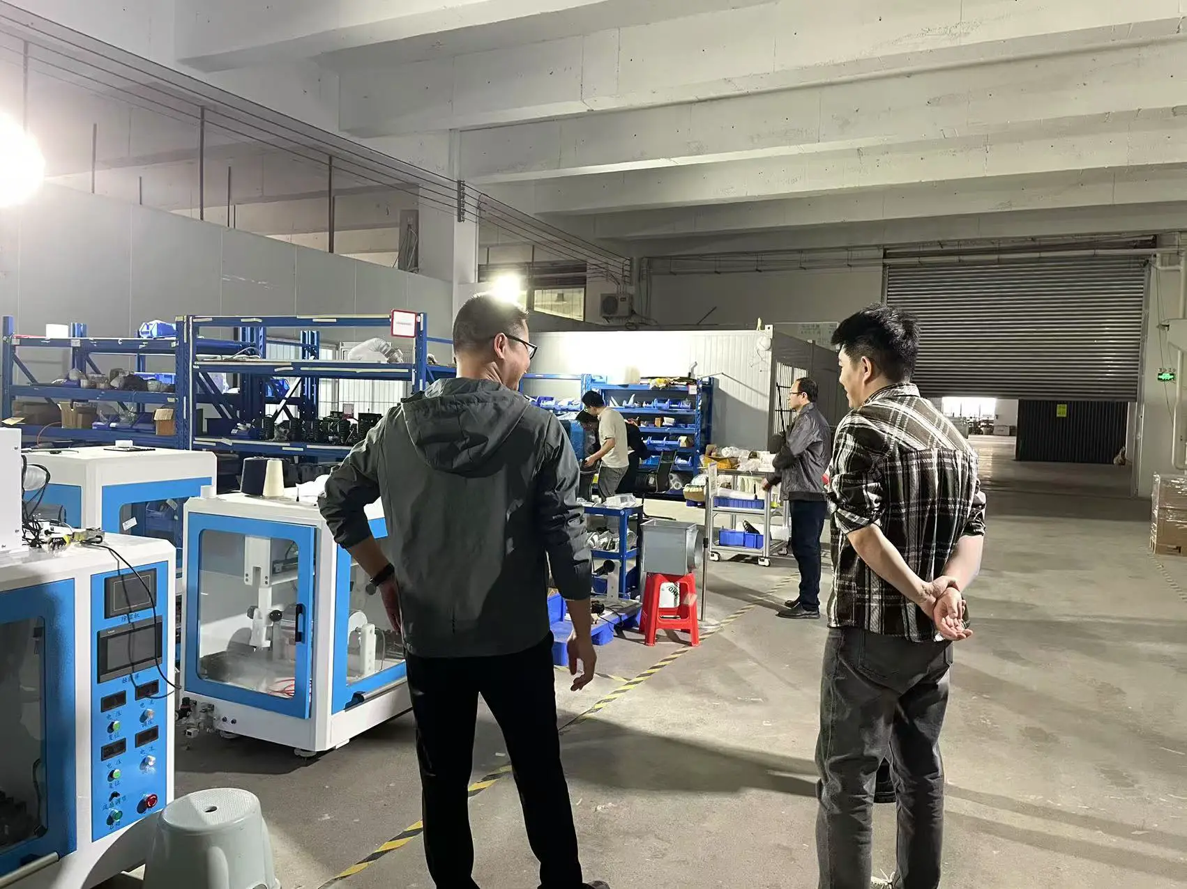 佛山微迈-韩国客户参观静电纺丝设备公司