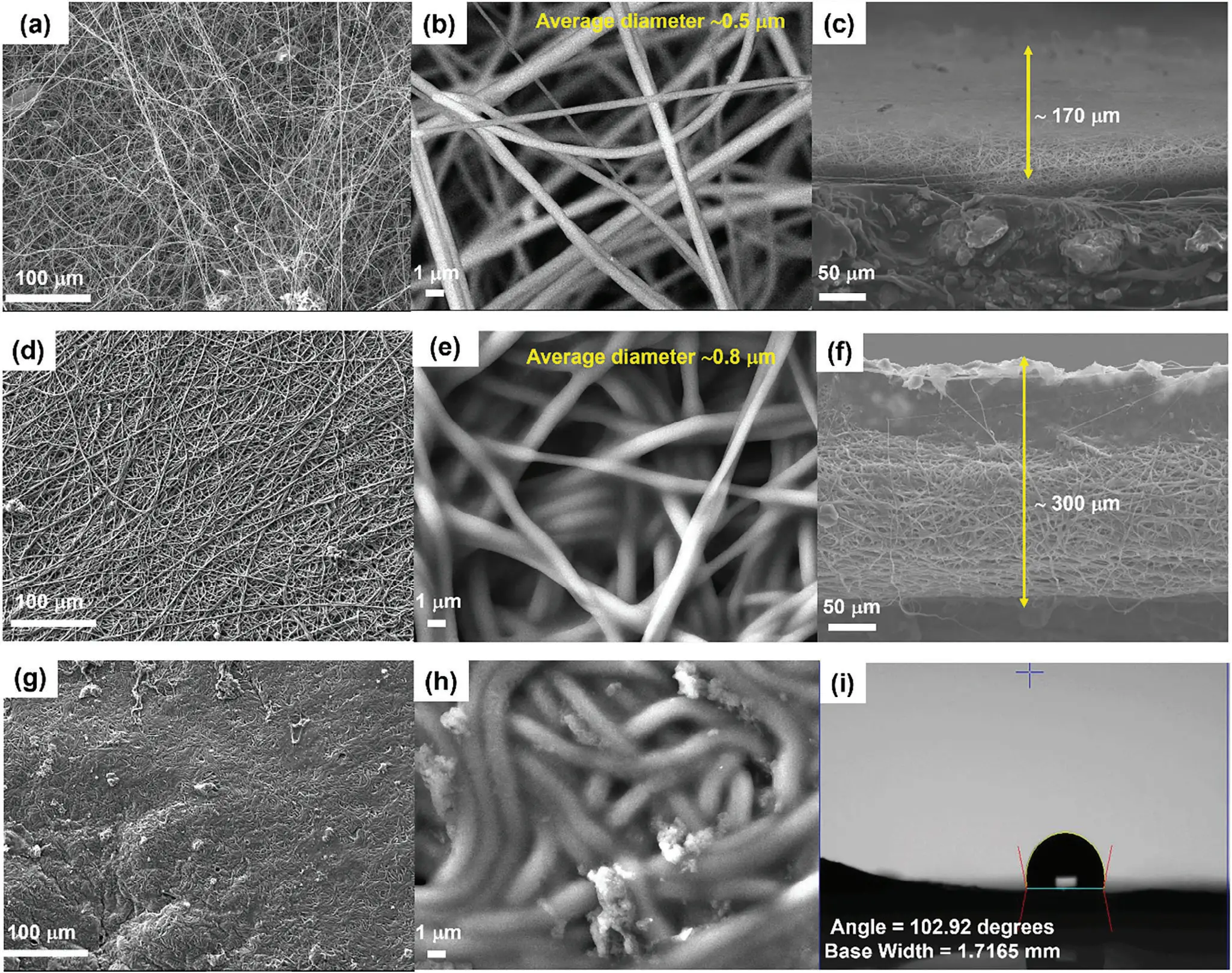 图2：包含静电纺丝 PVDF-HFP 膜