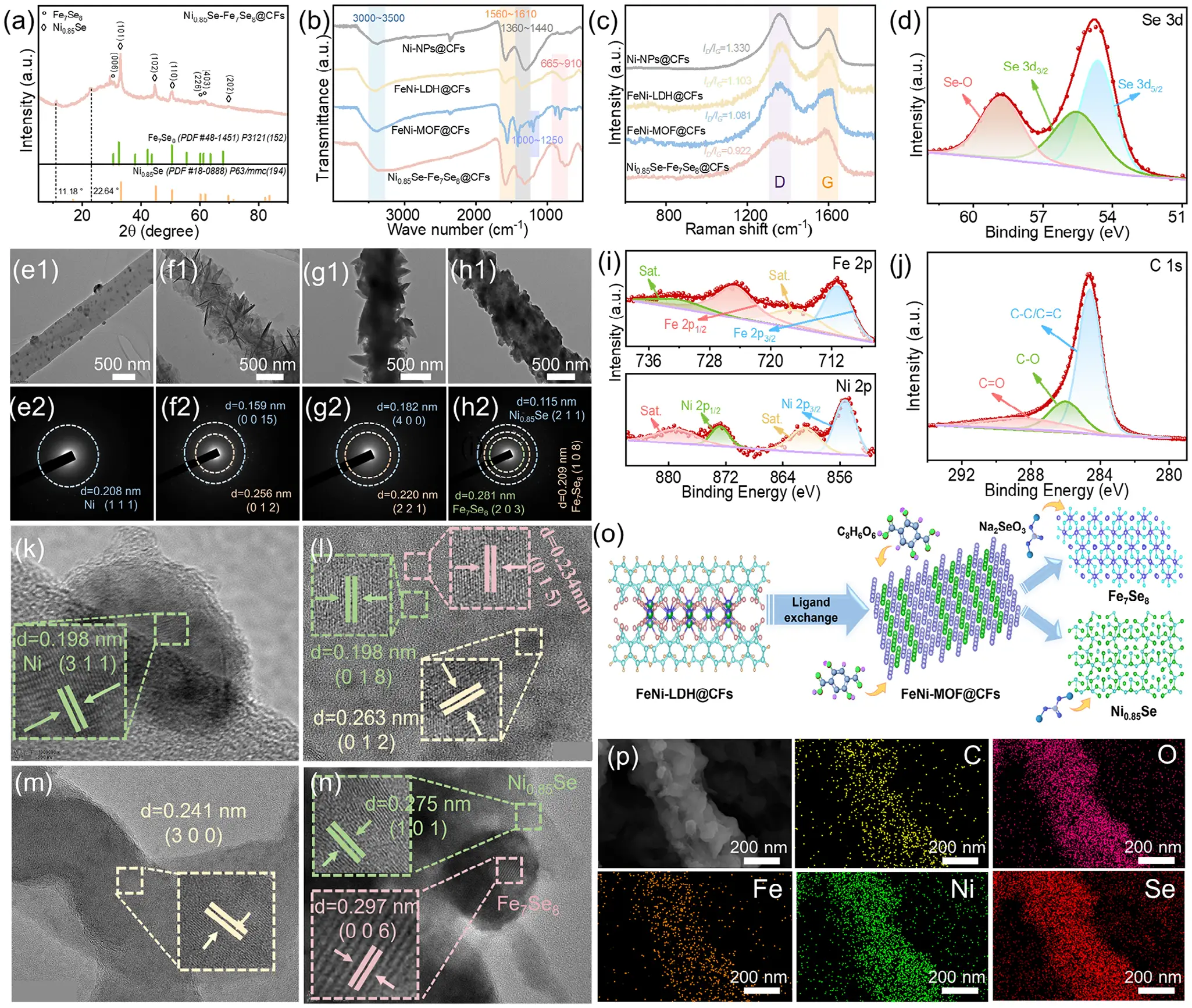 图2： 结构与成分表征总览